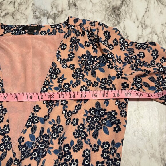 J. CREW Floral Crepe Wrap Dress - Picture 7 of 8